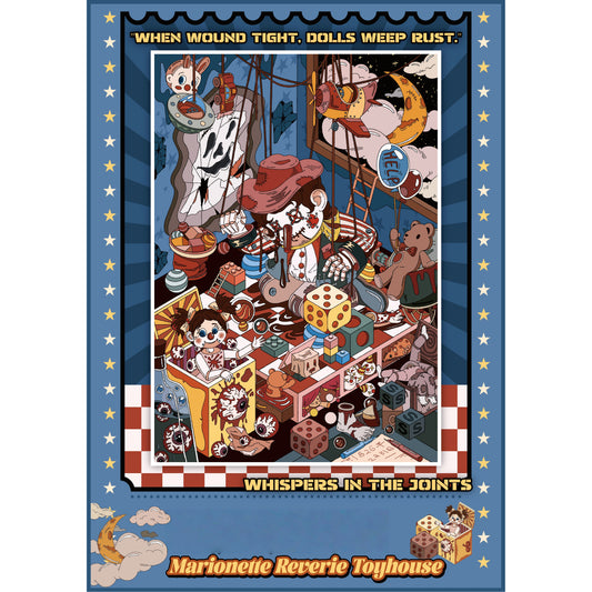 Creepy Storytime 3D Sticker | 4 Cute Miniature Scenes