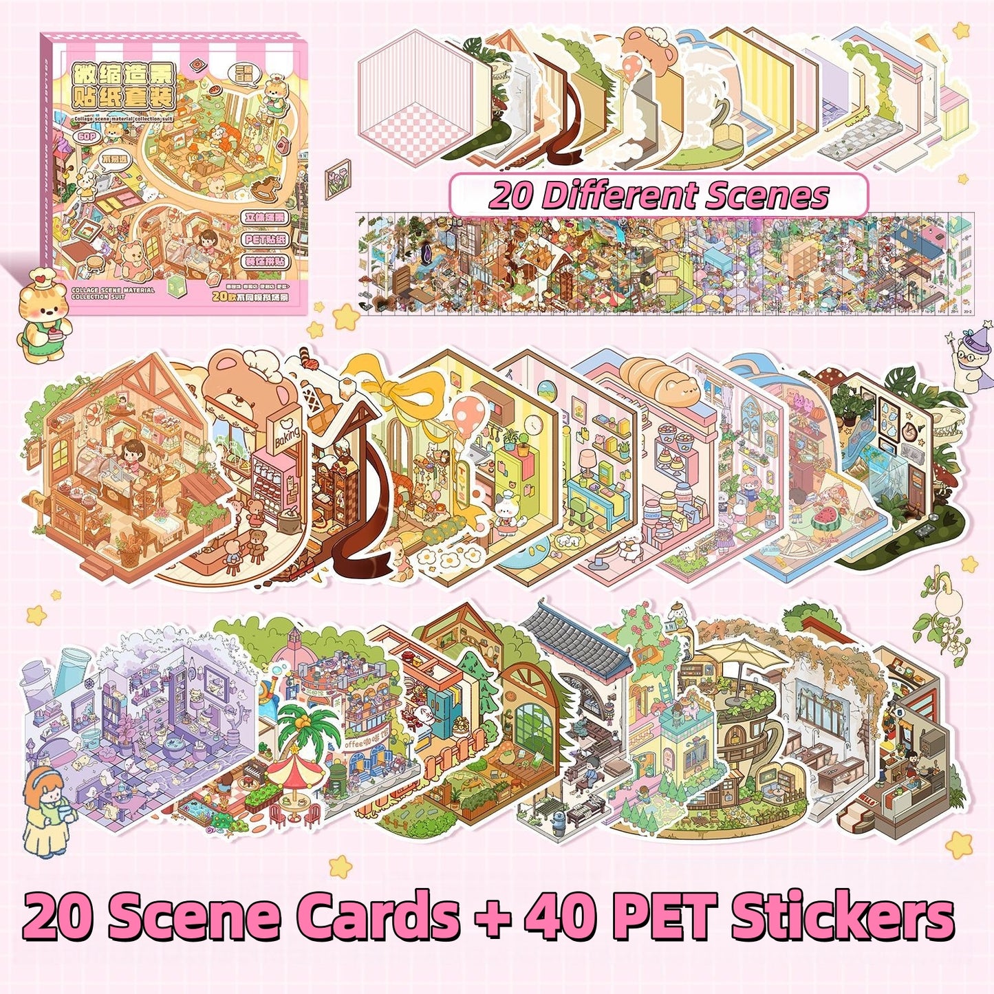 Dream Cottage 3D Sticker Book