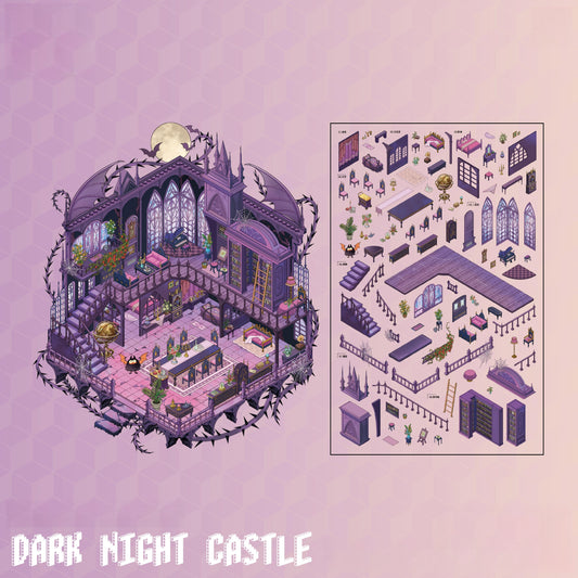 Wonderland 3D Sticker | 4 Cute Miniature Scenes