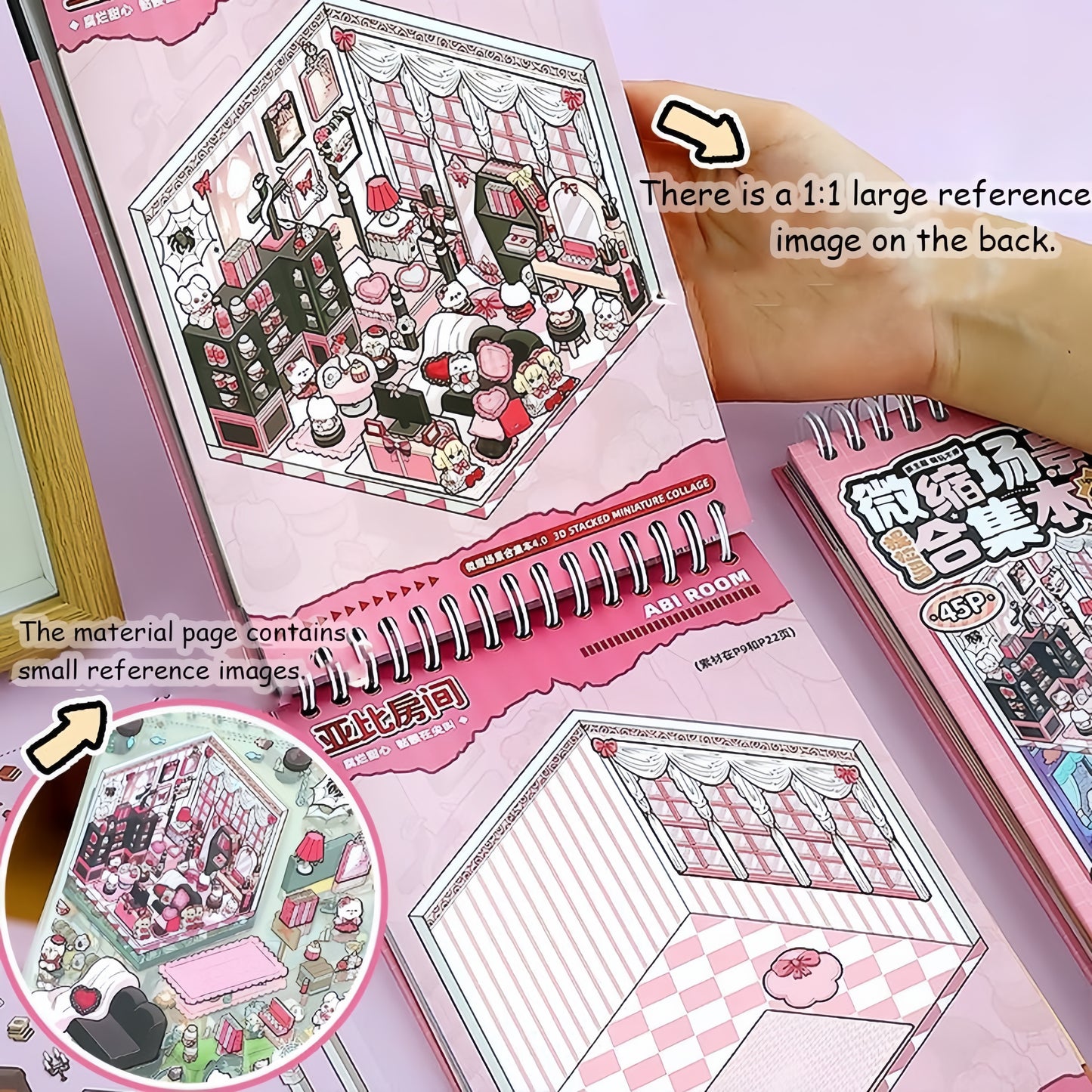 Horror Theme 3D Sticker Book | 20 Cute Miniature Scenes
