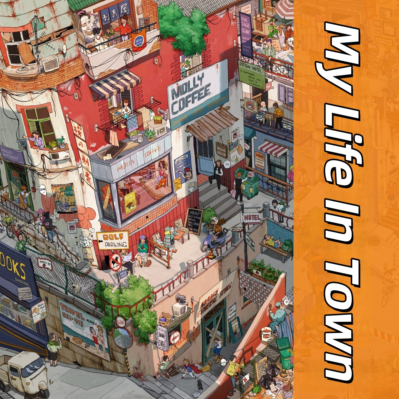 Sky Island 3D Sticker | 4 Cute Miniature Scenes