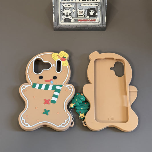 Gingerbread Man Silicone Phone Case