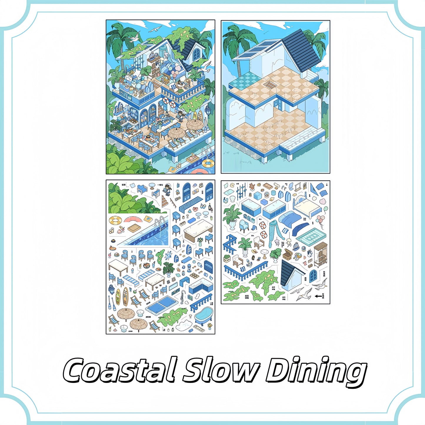 Cozy Hideout 3D Sticker | 2 Cute Miniature Scenes