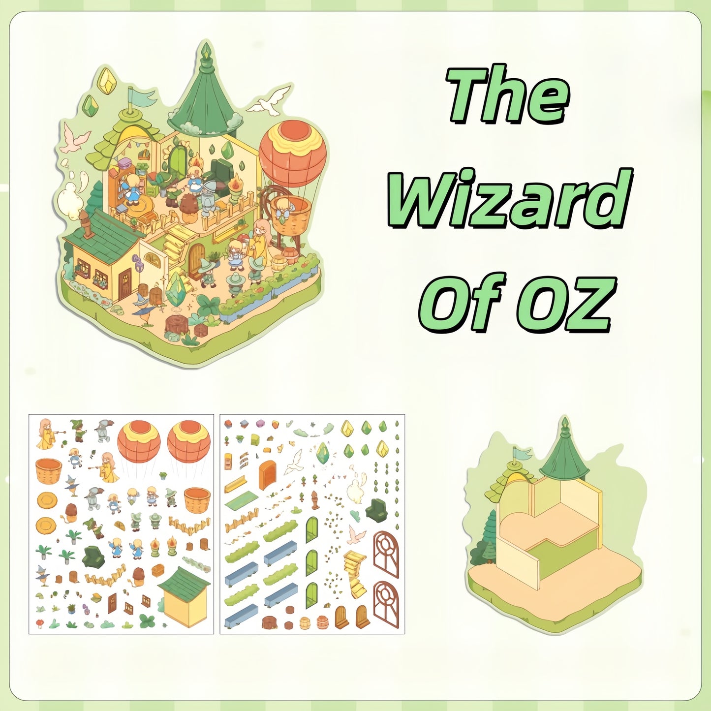 Fairy Tales 3D Sticker | 4 Cute Miniature Scenes