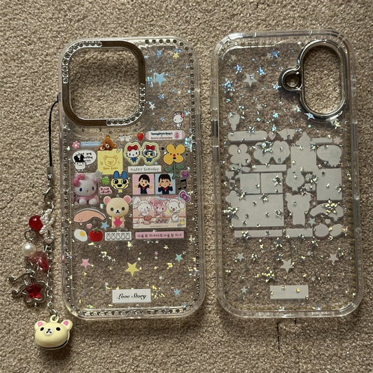 Retro Cute Character Acrylic Phone Case