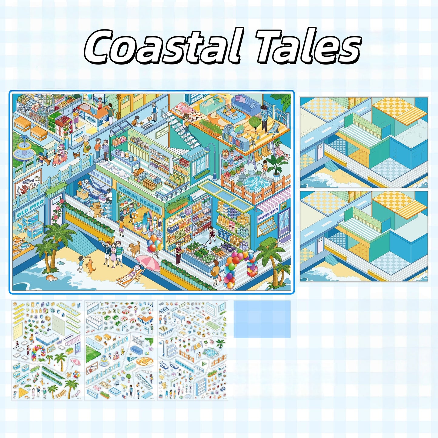 Cozy Spots 3D Sticker | 3 Cute Miniature Scenes