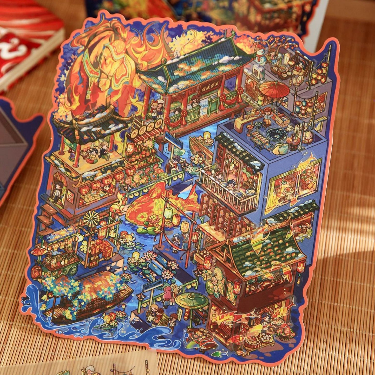 Timeless Moment 3D Sticker | 2 Cute Miniature Scenes