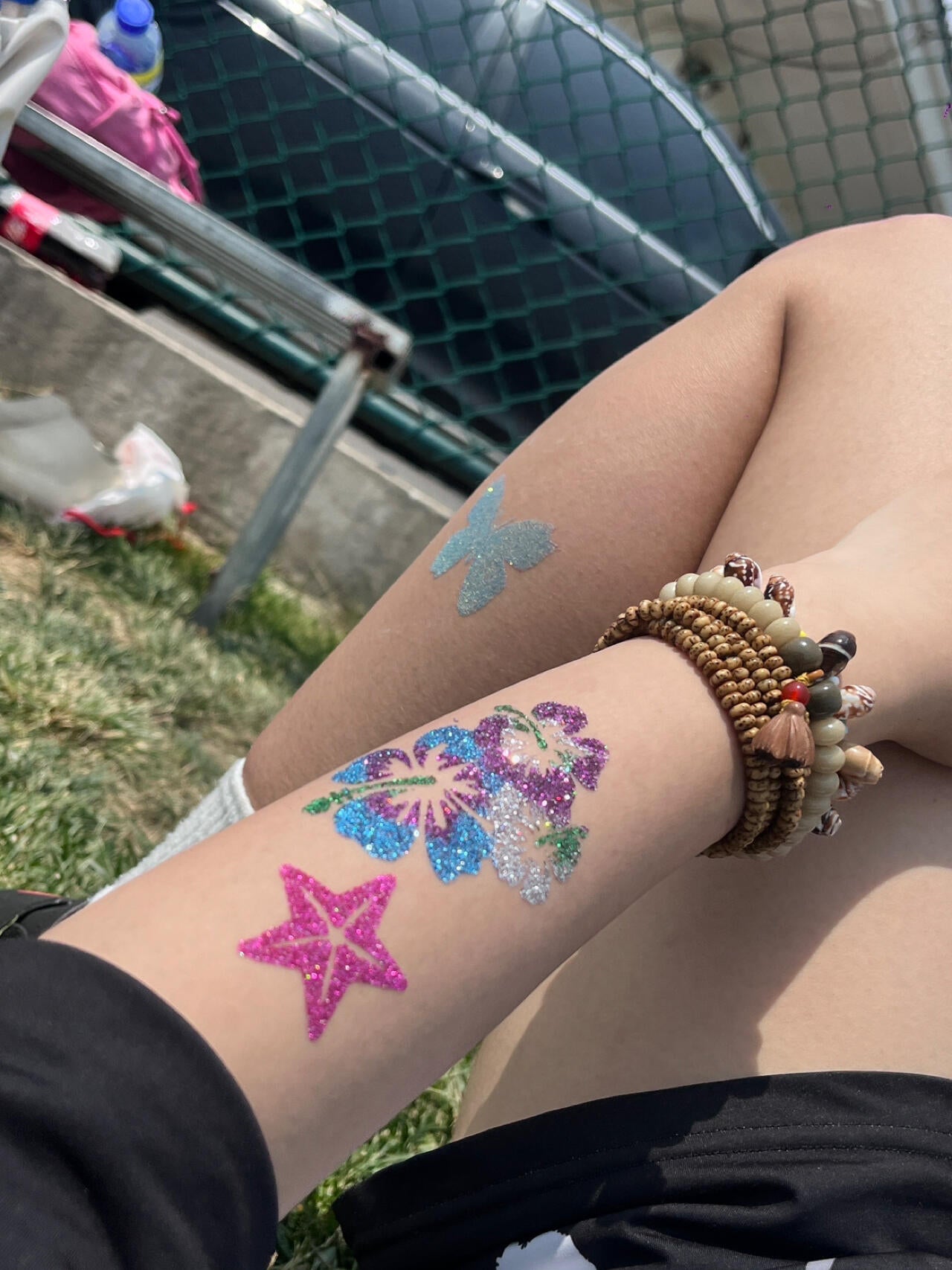 Glitterwave Dream Temporary Tattoo - Glitter & Tool Included