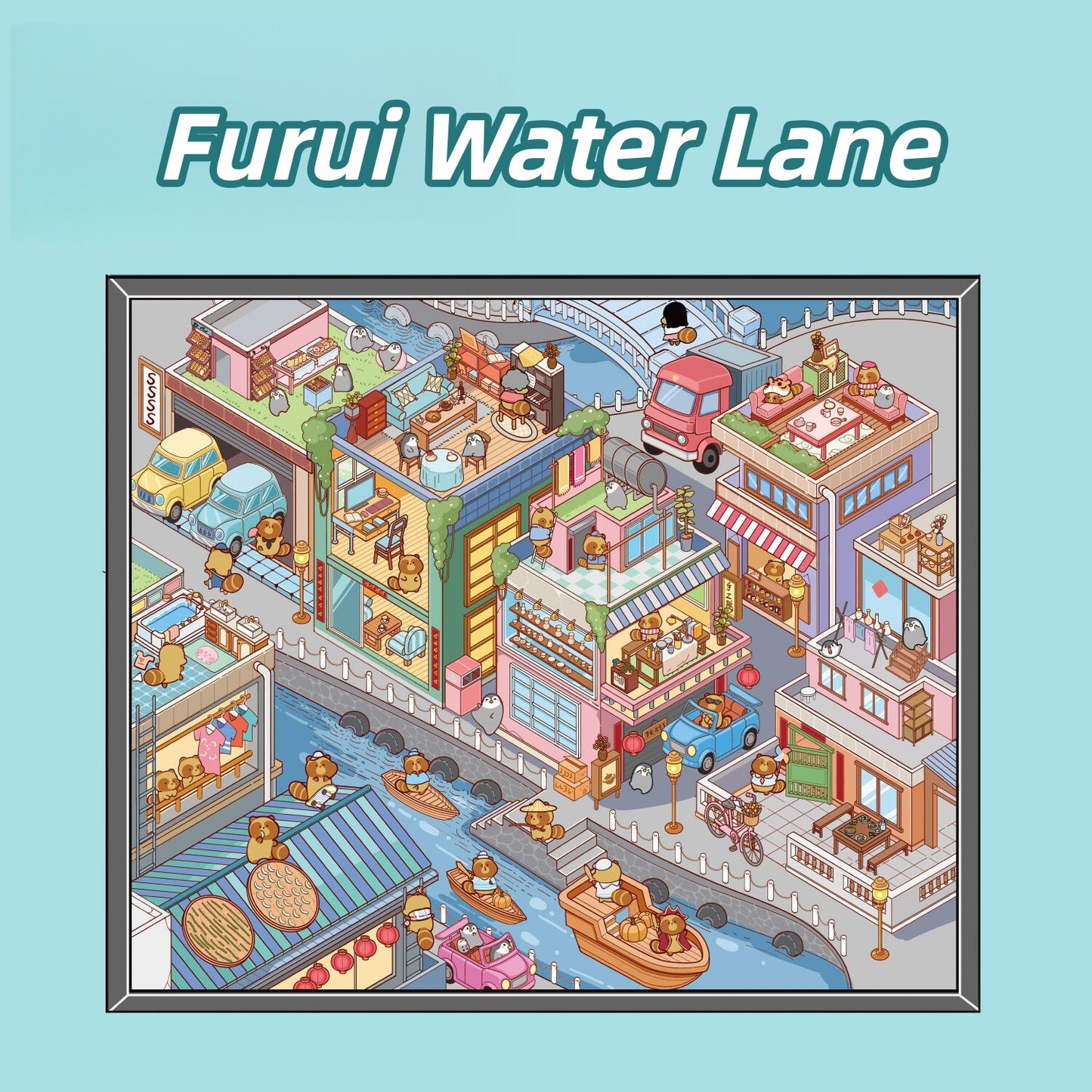 Dream Cottage 3D Sticker | 8 Cute Miniature Scenes