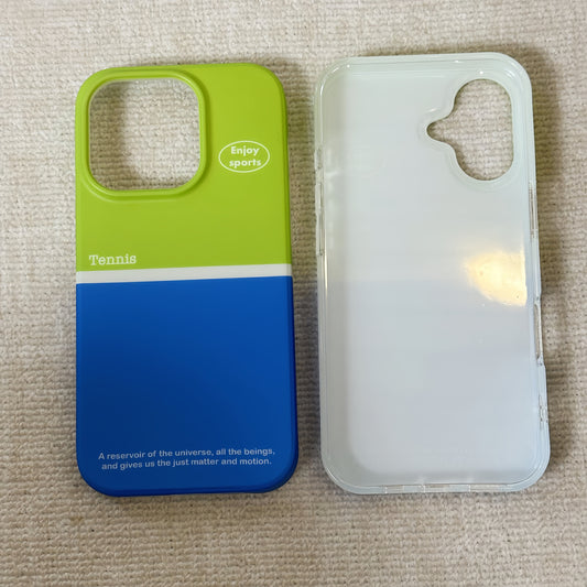 Simple Tennis Court Design Acrylic Phone Case