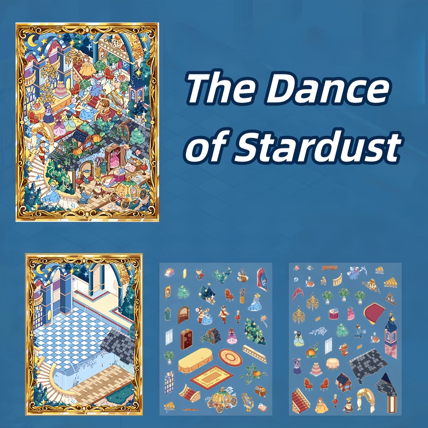 Framed Fairy Tales 3D Sticker | 4 Cute Miniature Scenes