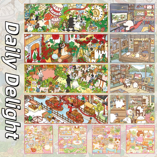 Daily Delights 3D Sticker | 3 Cute Miniature Scenes