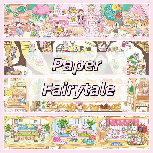 Paperfairy Tales 3D Sticker | 4 Cute Miniature Scenes