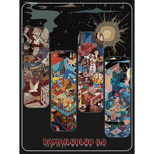 Creepy Storytime 3D Sticker | 4 Cute Miniature Scenes