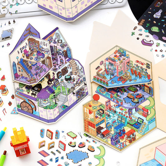 Little Corner 3D Sticker | 2 Cute Miniature Scenes