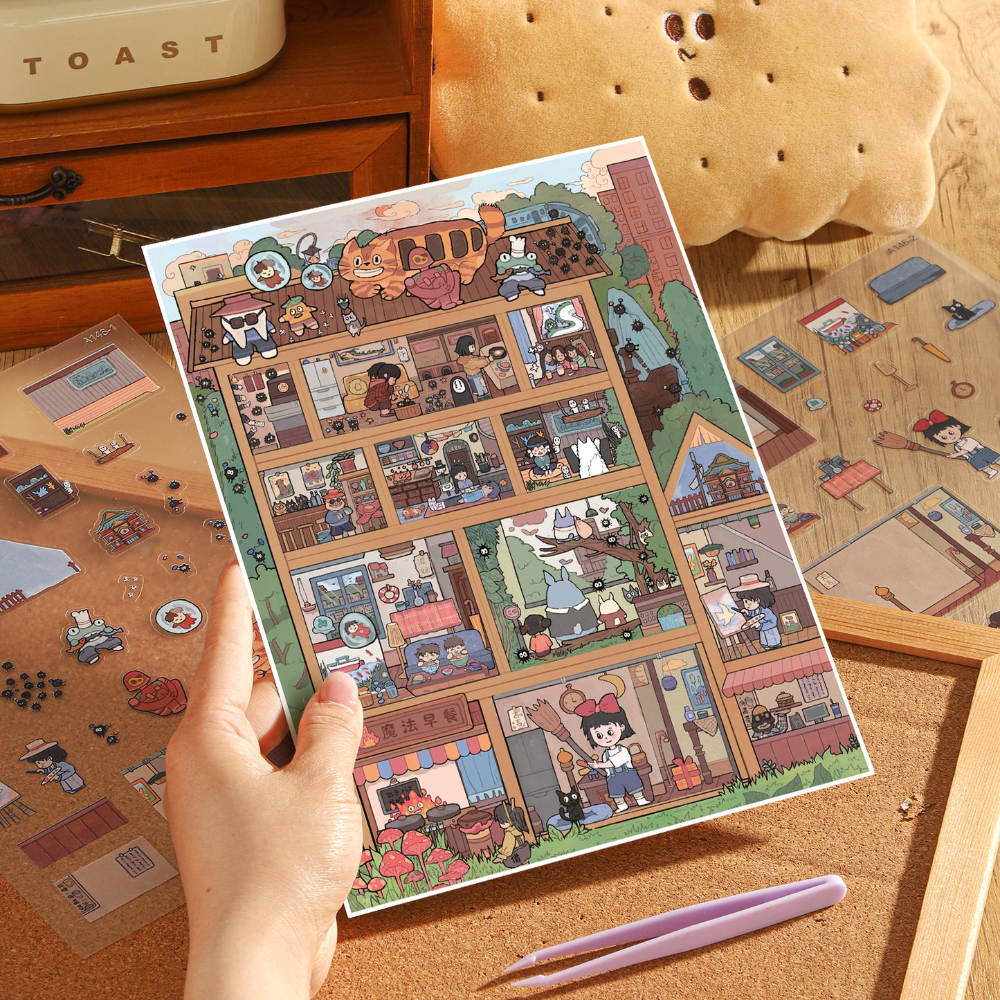 Dreamworld 3D Sticker | 3 Cute Miniature Scenes