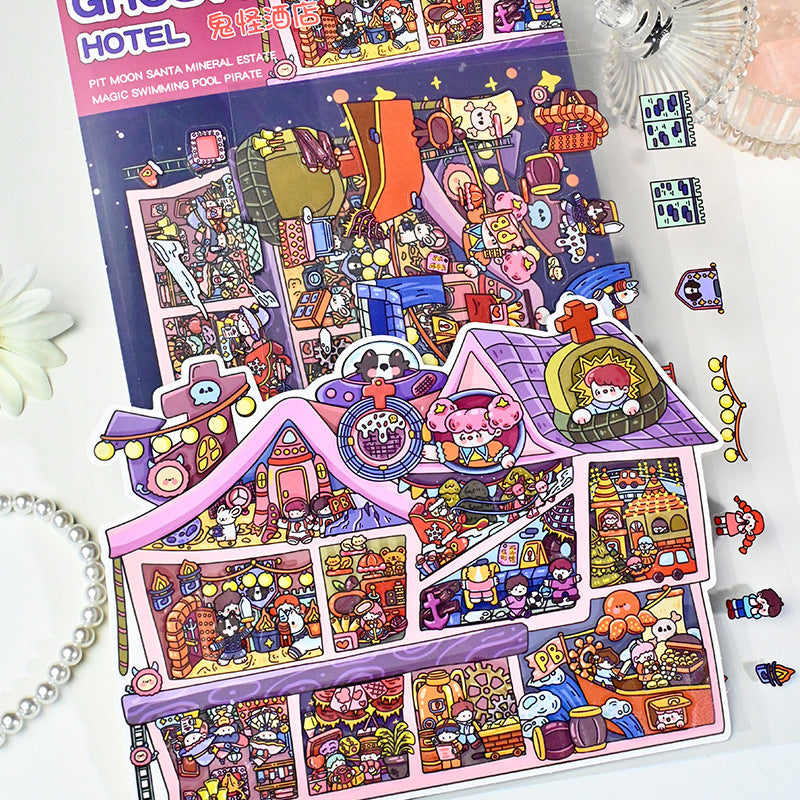 Little Dream House 3D Sticker | 2 Cute Miniature Scenes