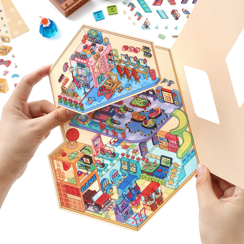 Little Corner 3D Sticker | 2 Cute Miniature Scenes