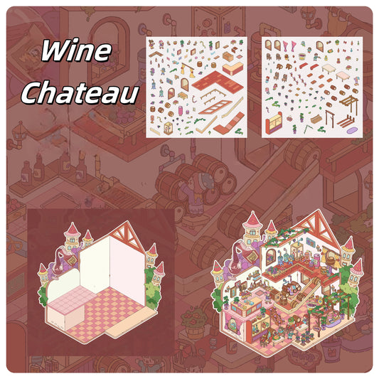 Worlds in Frames 3D Sticker | 4 Cute Miniature Scenes