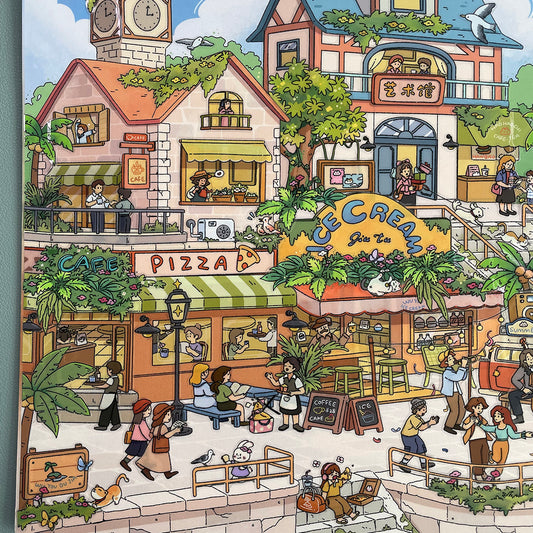 Whimsical Life 3D Sticker | 3 Cute Miniature Scenes