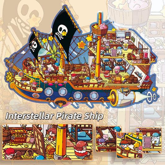 Whimsy Worlds 3D Sticker | 4 Cute Miniature Scenes