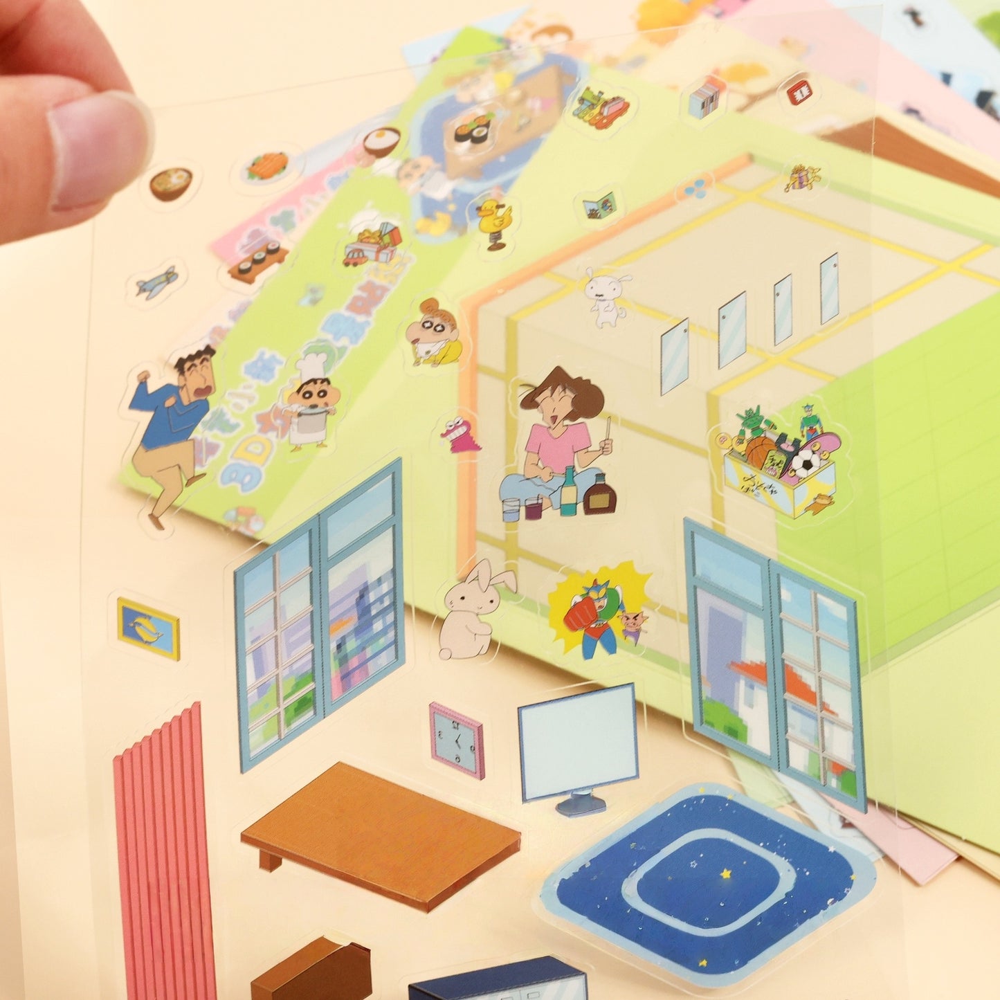 Shin-chan’s Colorful Days 3D Sticker | 8 Cute Miniature Scenes