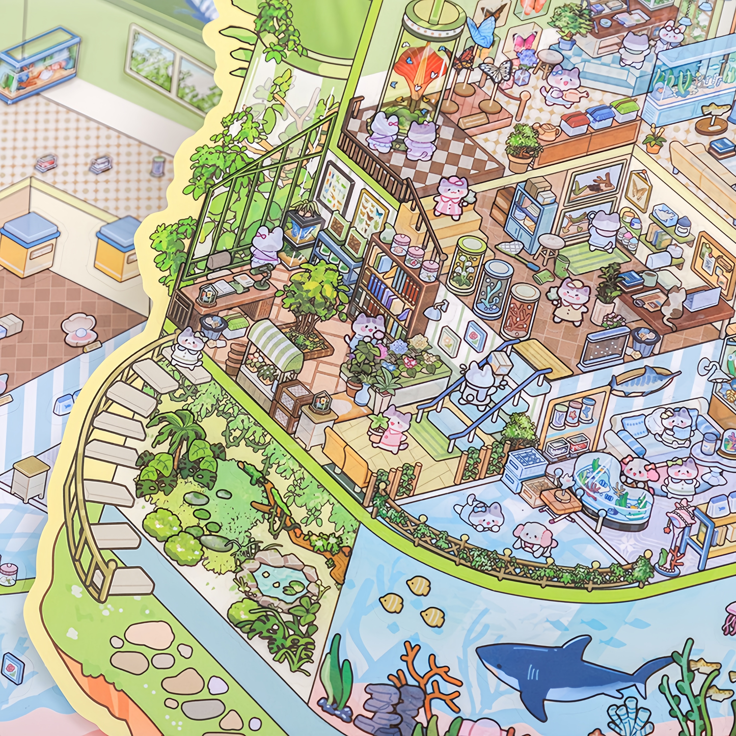 Enchanted Realm 3D Sticker | 3 Cute Miniature Scenes