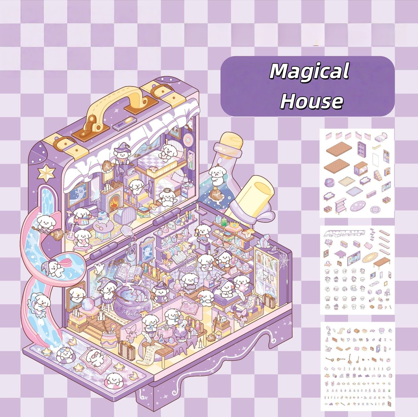 Toy Box World 3D Sticker Scenes | 4 Cute Miniature Scenes
