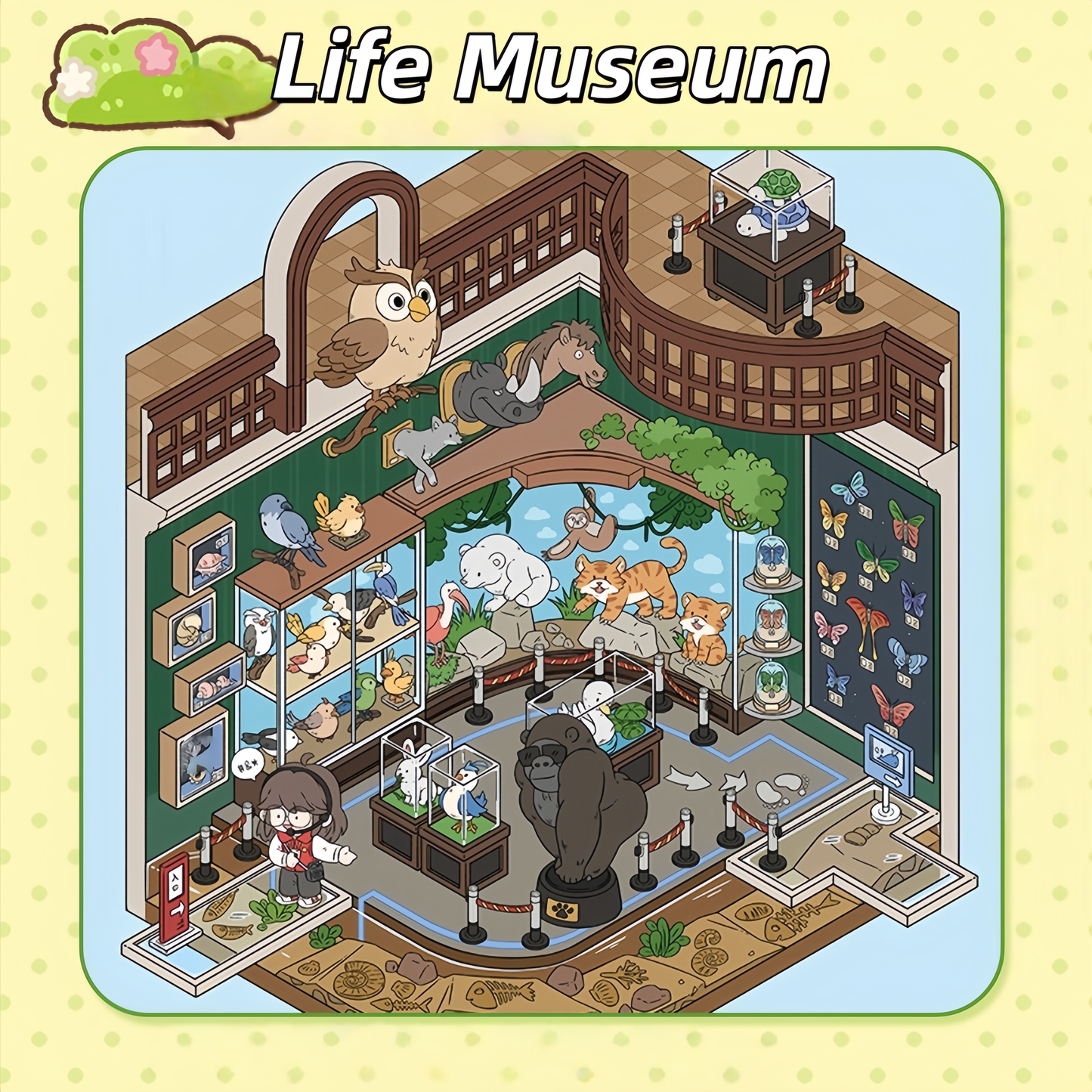 Whimsical Journey 3D Sticker | 3 Cute Miniature Scenes
