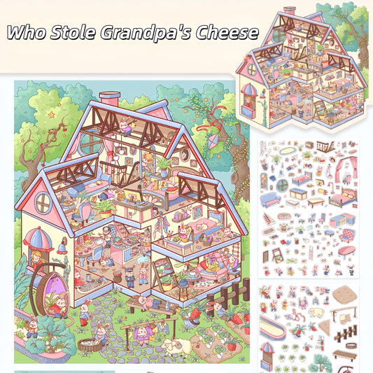 Who Stole Grandpa's Cheese 3D Sticker