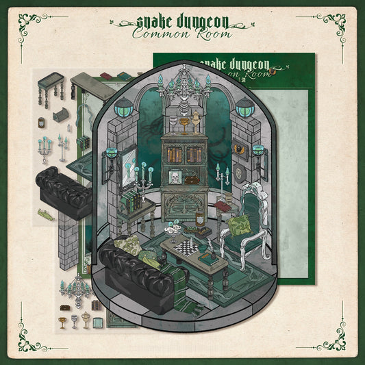 Magical Academy 3D Sticker | 6 Cute Miniature Scenes