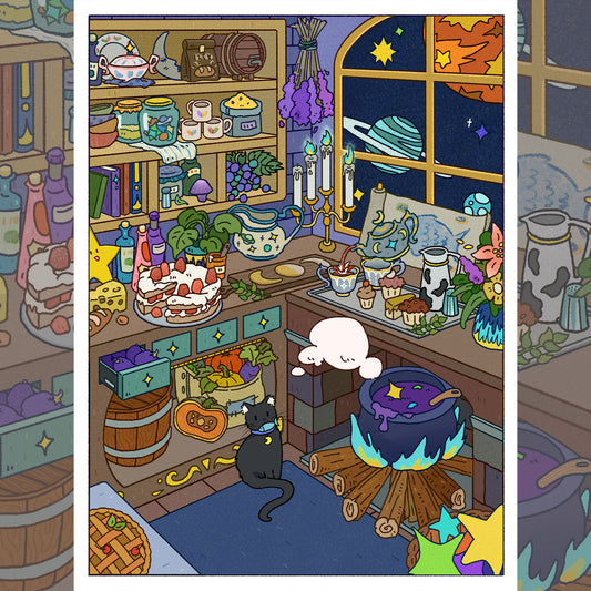 Inspiration Dreamcatcher Loft 3D Sticker | 2 Cute Miniature Scenes