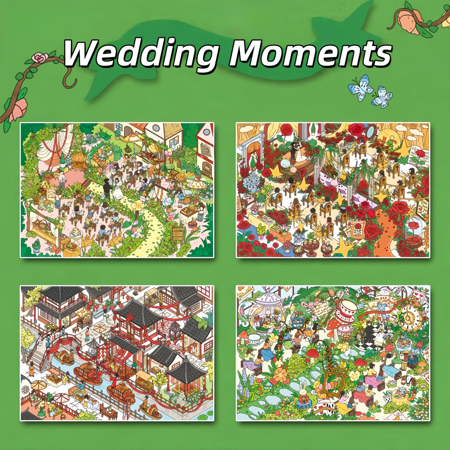 Daily Delights 3D Sticker | 3 Cute Miniature Scenes