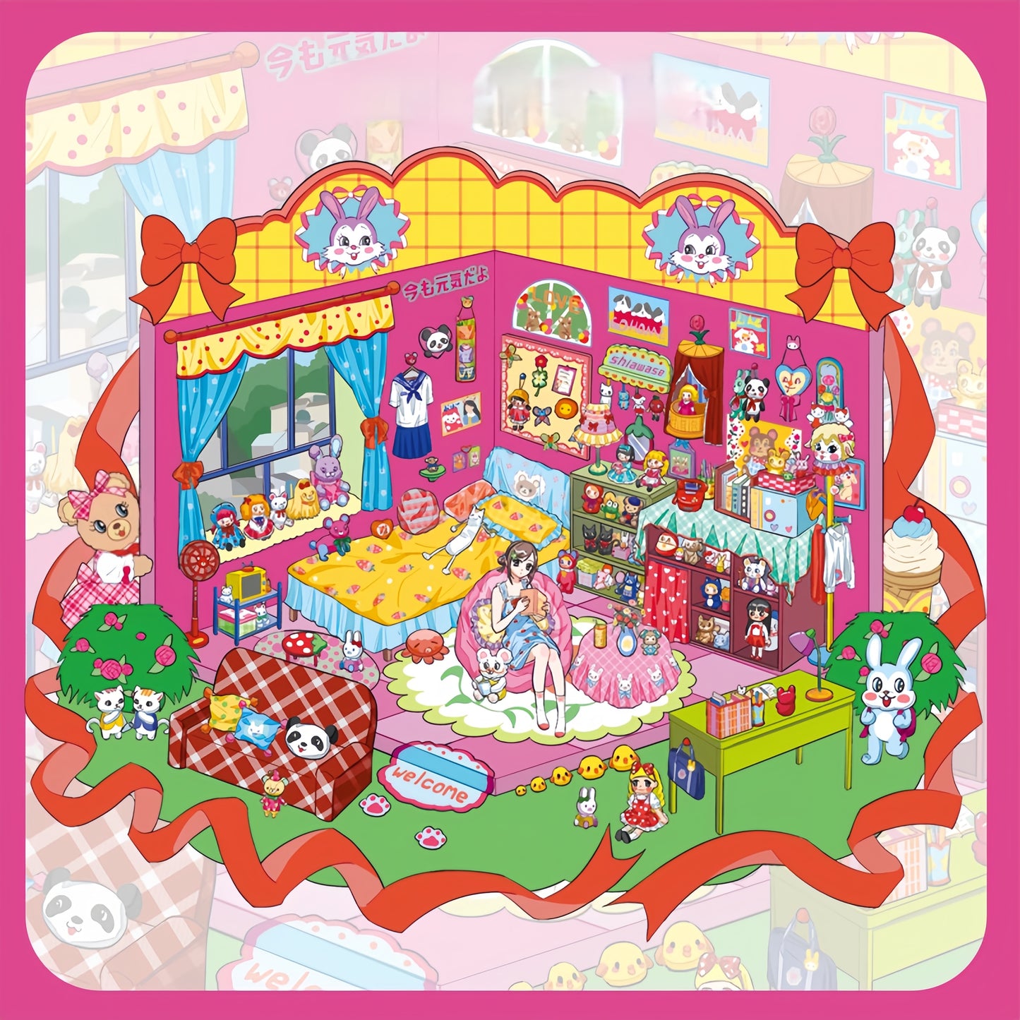 Little Wonder Rooms 3D Stickers | 4 Cute Miniature Scenes