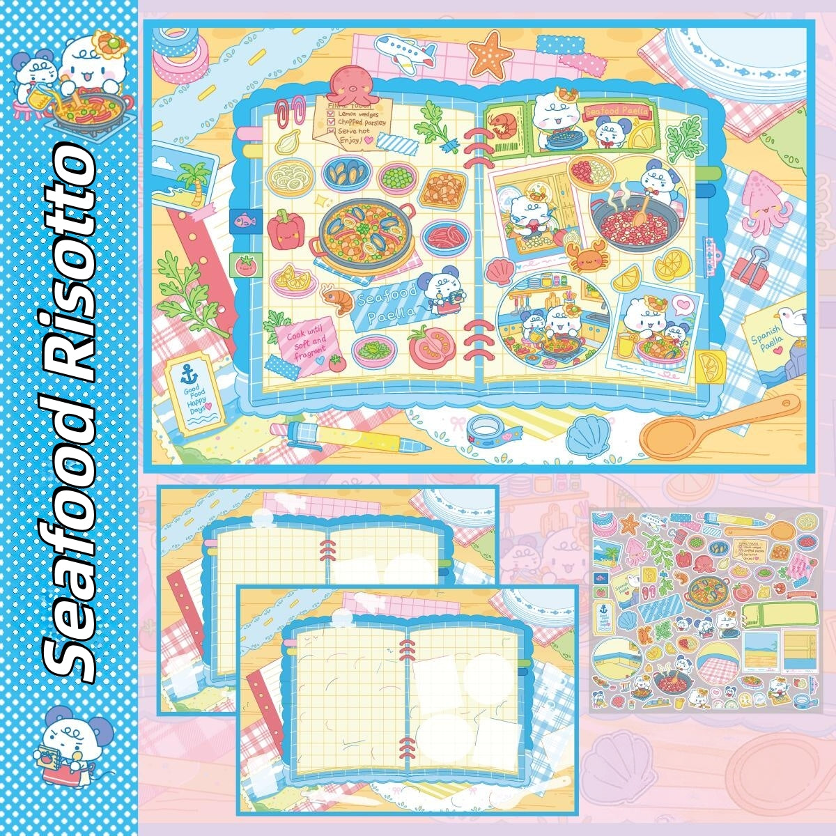 Warm Bites 3D Sticker | 7 Cute Miniature Scenes