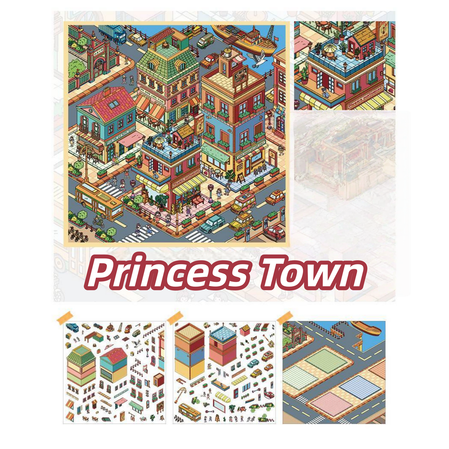 The Princess Series 3D Sticker | 2 Cute Miniature Scenes