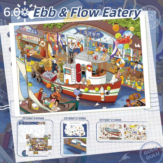 The Stamp & The Spoon 3D Sticker | 2 Cute Miniature Scenes