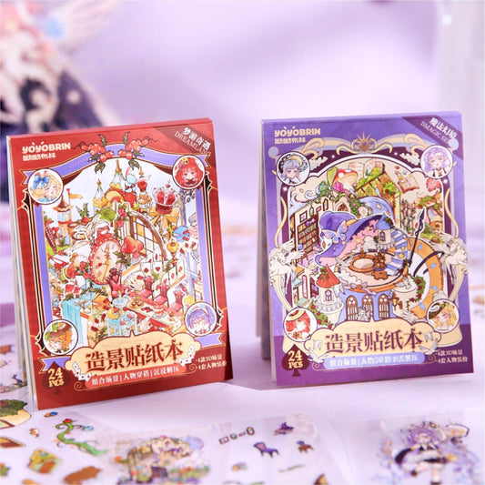 Whimsical Town 3D Sticker Book