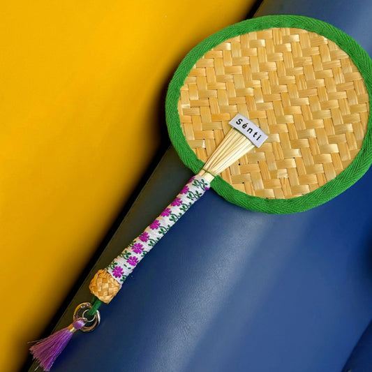 Saigon Lullaby Handwoven Palm Leaf Fan