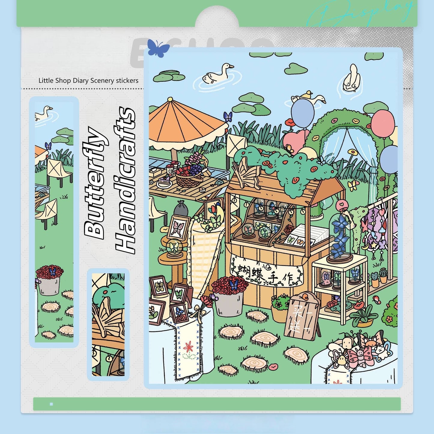 Little Shop Diary 3D Sticker | 3 Cute Miniature Scenes