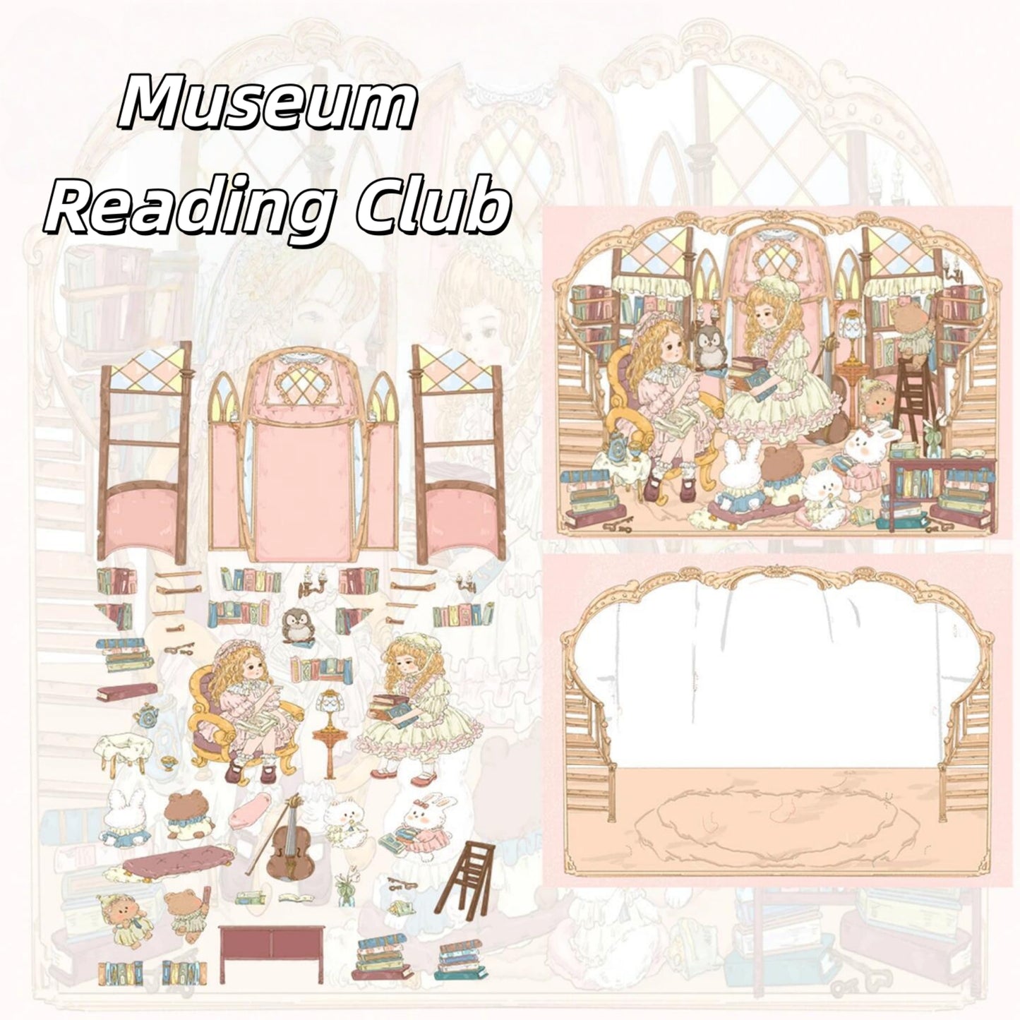 Doll Dream 3D Sticker | 5 Cute Miniature Scenes