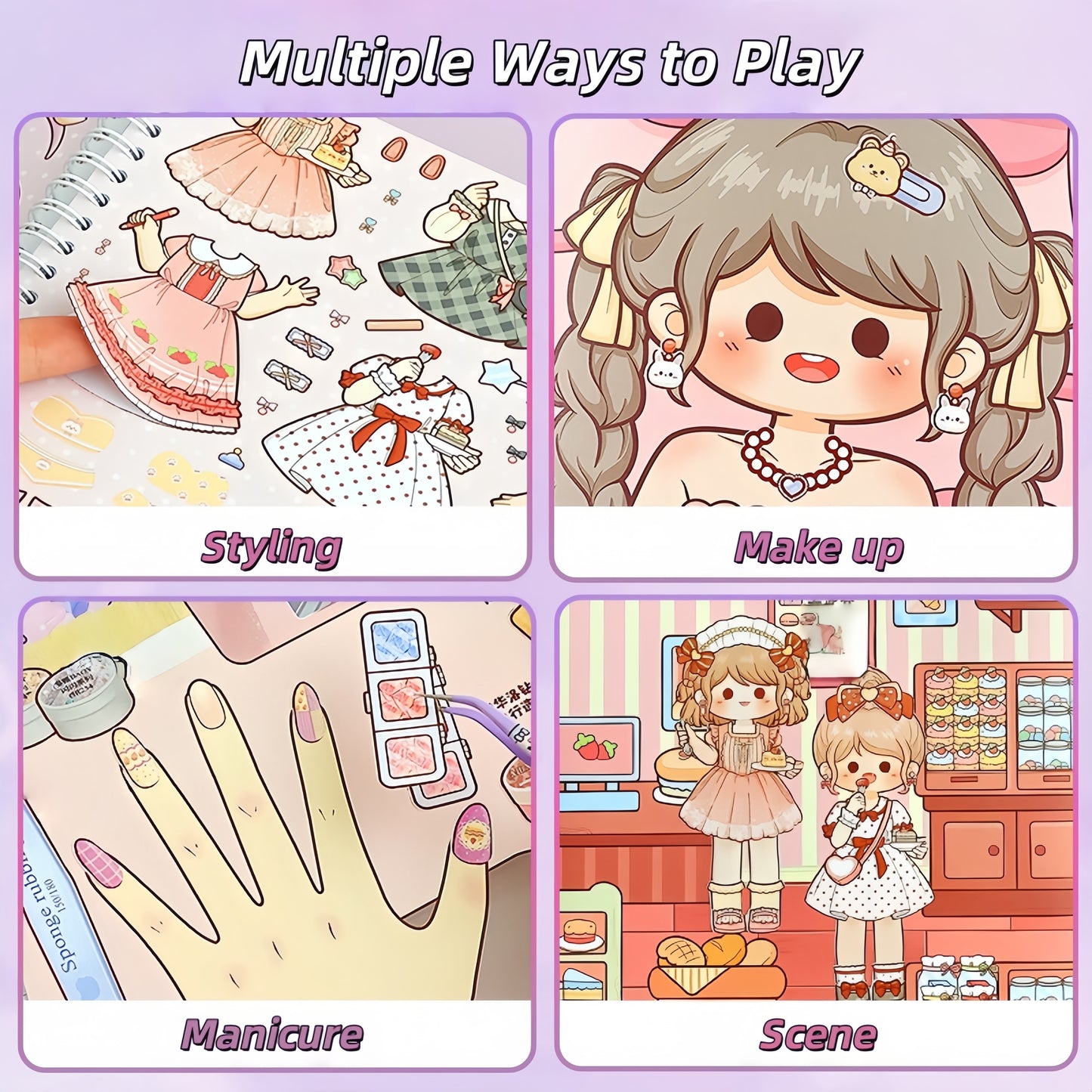 Dress-Up Sticker 3D Sticker Book