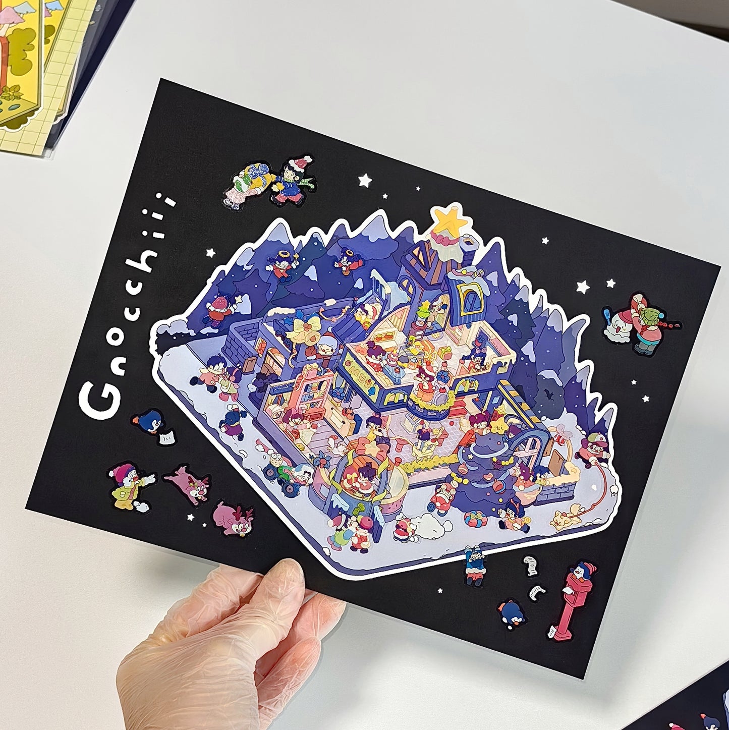 Whimsical Dreamland 3D Sticker | 3 Cute Miniature Scenes