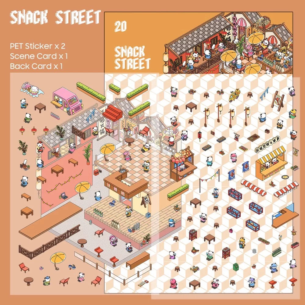 Carnival Days 3D Sticker | 4 Cute Miniature Sticker