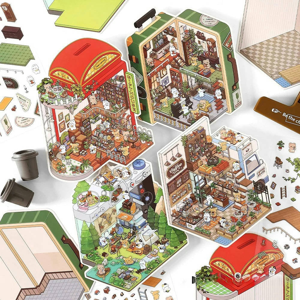 Fairytale Bazaar 3D Sticker | 4 Cute Miniature Sticker