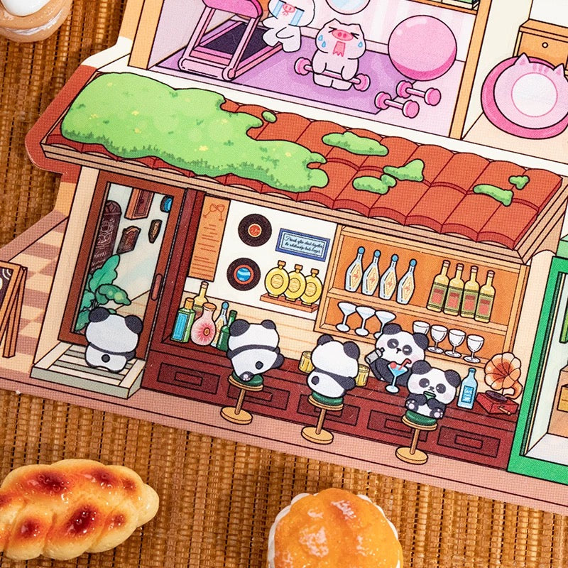 Fantasy World 3D Sticker | 2 Cute Miniature Scenes