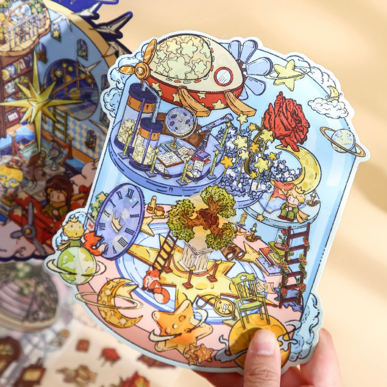 Le Petit Voyage 3D Sticker | 4 Cute Miniature Scenes