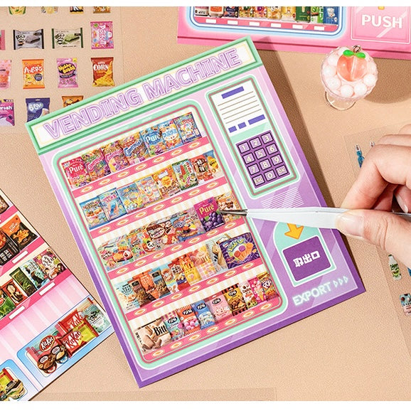 Kawaii Window Scenes 3D Sticker Material Book – Festive Window Joy(8 Scenes)| Everyday Window Dreams(8 Scenes)