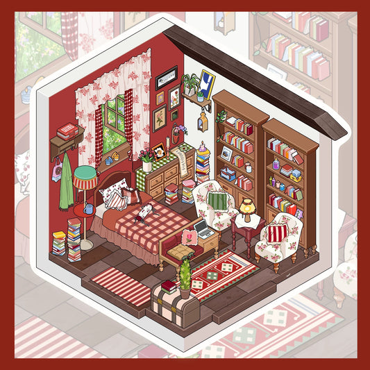 Fieldstone Dream Home 3D Sticker | 5 Cute Miniature Scenes