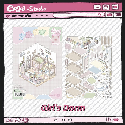 Gogoj Studio 3D Sticker | 4 Cute Miniature Scenes